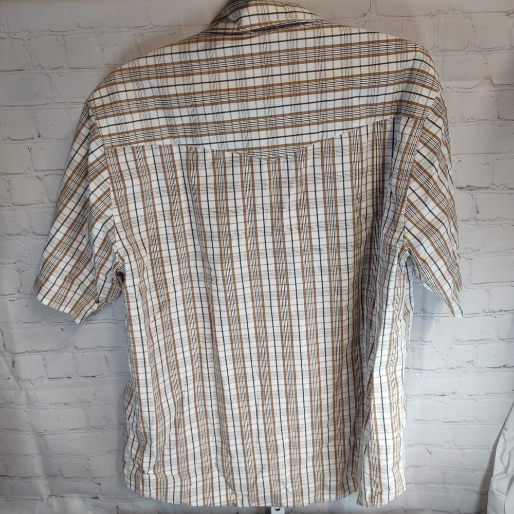 Carhartt Shirt Men SZ MED BRN Plaid Western Pearl Snap Cowboy Rodeo Hipster Work - Picture 5 of 7